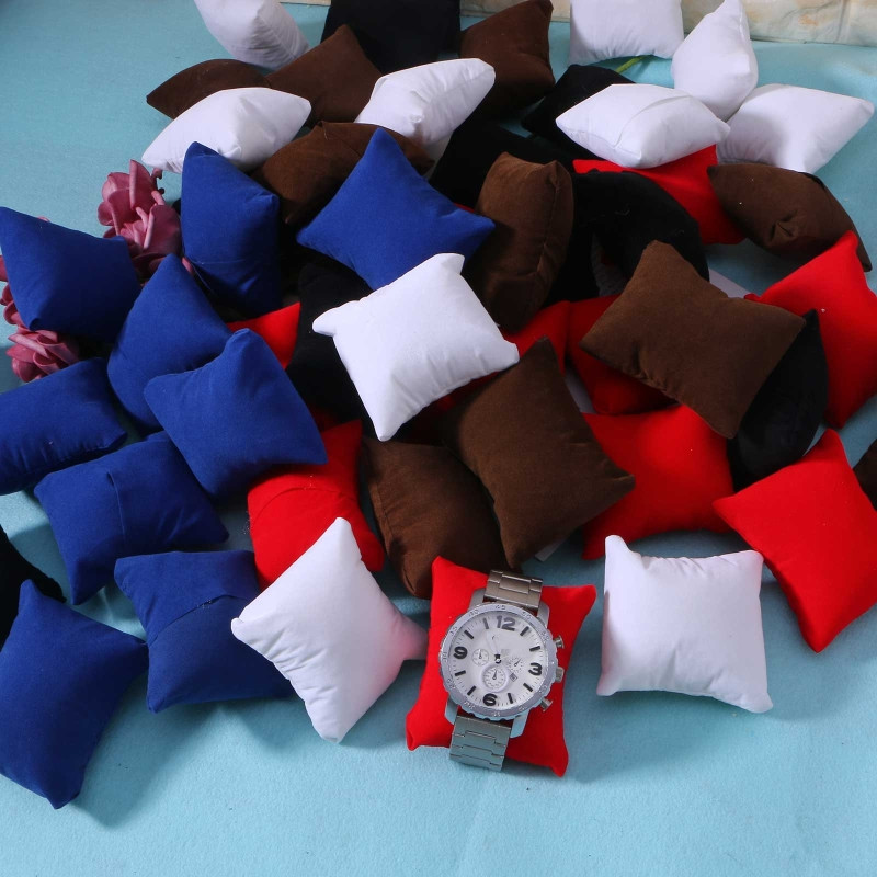 Velvet Jewelry Box - 10Pcs/Set Velvet Bracelet Watch Pillow Multicolor