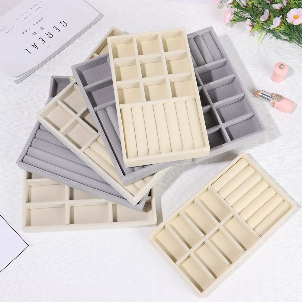 Drawer Box Stackable Velvet Je - Velvet Jewelry Box 评论和价格