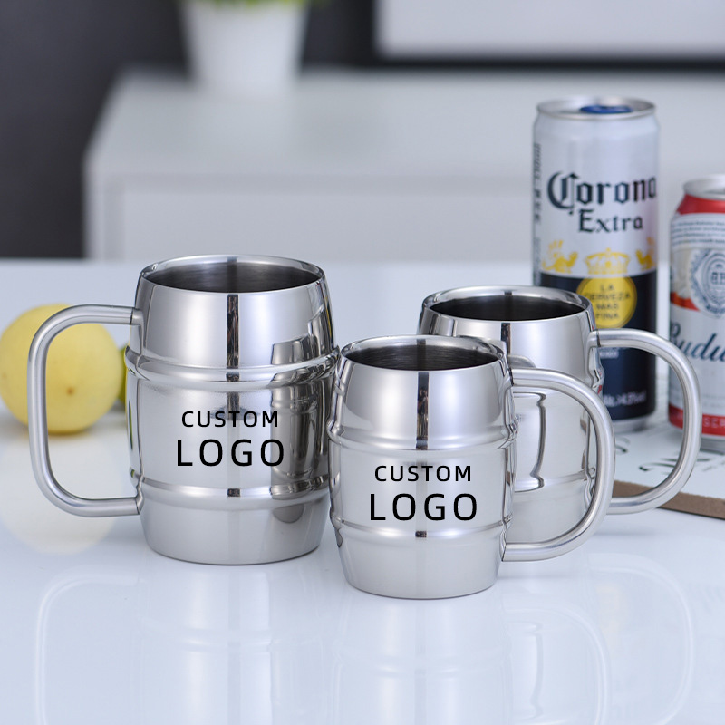 Stainless Steel Beer Cup Laser - Copper Cocktail Mug 评论和价格