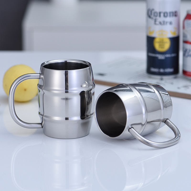 Stainless Steel Beer Cup Laser - Copper Cocktail Mug 评论和价格