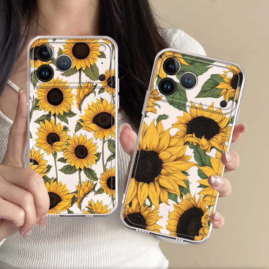Cute Sunflower Pattern Case fo - Apple Iphone 16 评论和价格