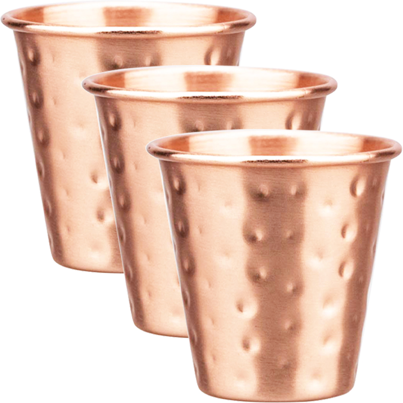 3/4Pcs New 60ml 100% Copper Cu - Copper Cocktail Mug 评论和价格