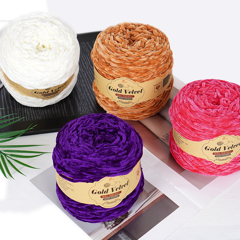 250g Gold Velvet Yarn Ball,Han - Velvet Jewelry Box 评论和价格