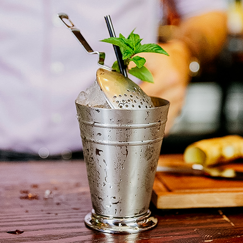 Hammered Copper Plated Stainle - Copper Cocktail Mug 评论和价格