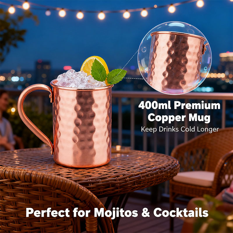 New 100% Copper Cups Pure Soli - Copper Cocktail Mug 评论和价格