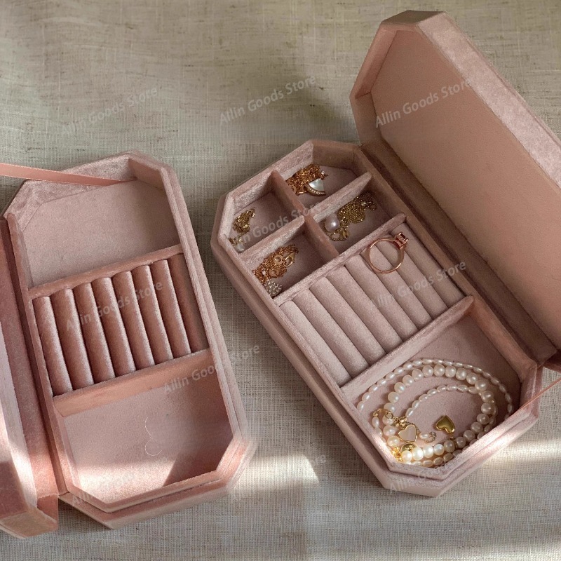 Velvet Rings Jewelry Box Luxur - Velvet Jewelry Box 评论和价格