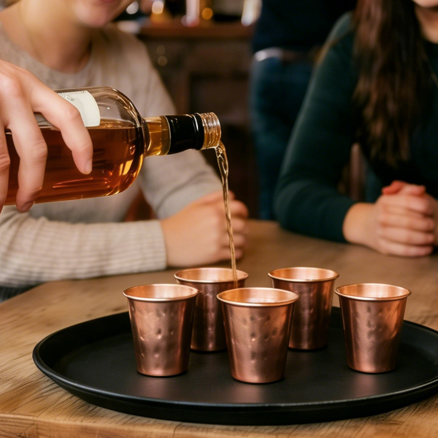 6cs 8Pcs New 100% Copper Cups  - Copper Cocktail Mug 评论和价格