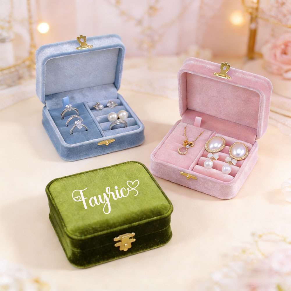 Personalized velvet jewelry bo - Velvet Jewelry Box 评论和价格