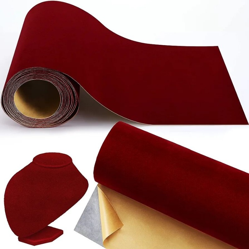 20cm/3m/5m/10m x 45cm Red Colo - Velvet Jewelry Box 评论和价格
