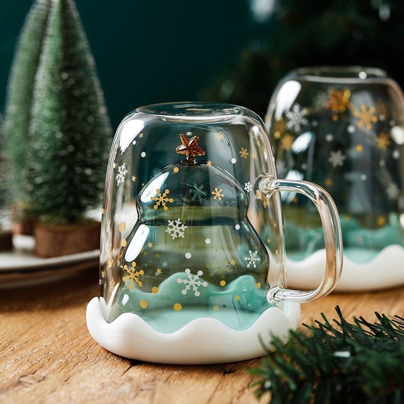 Christmas Tree Cup Transparent - Copper Cocktail Mug 评论和价格