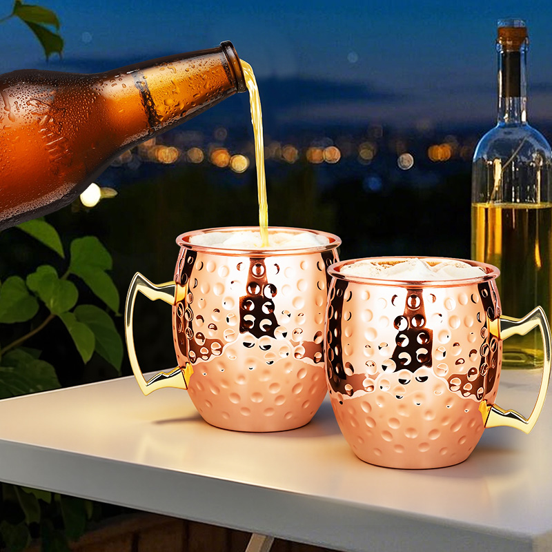 Moscow Mule Stainless Steel Mu - Copper Cocktail Mug 评论和价格